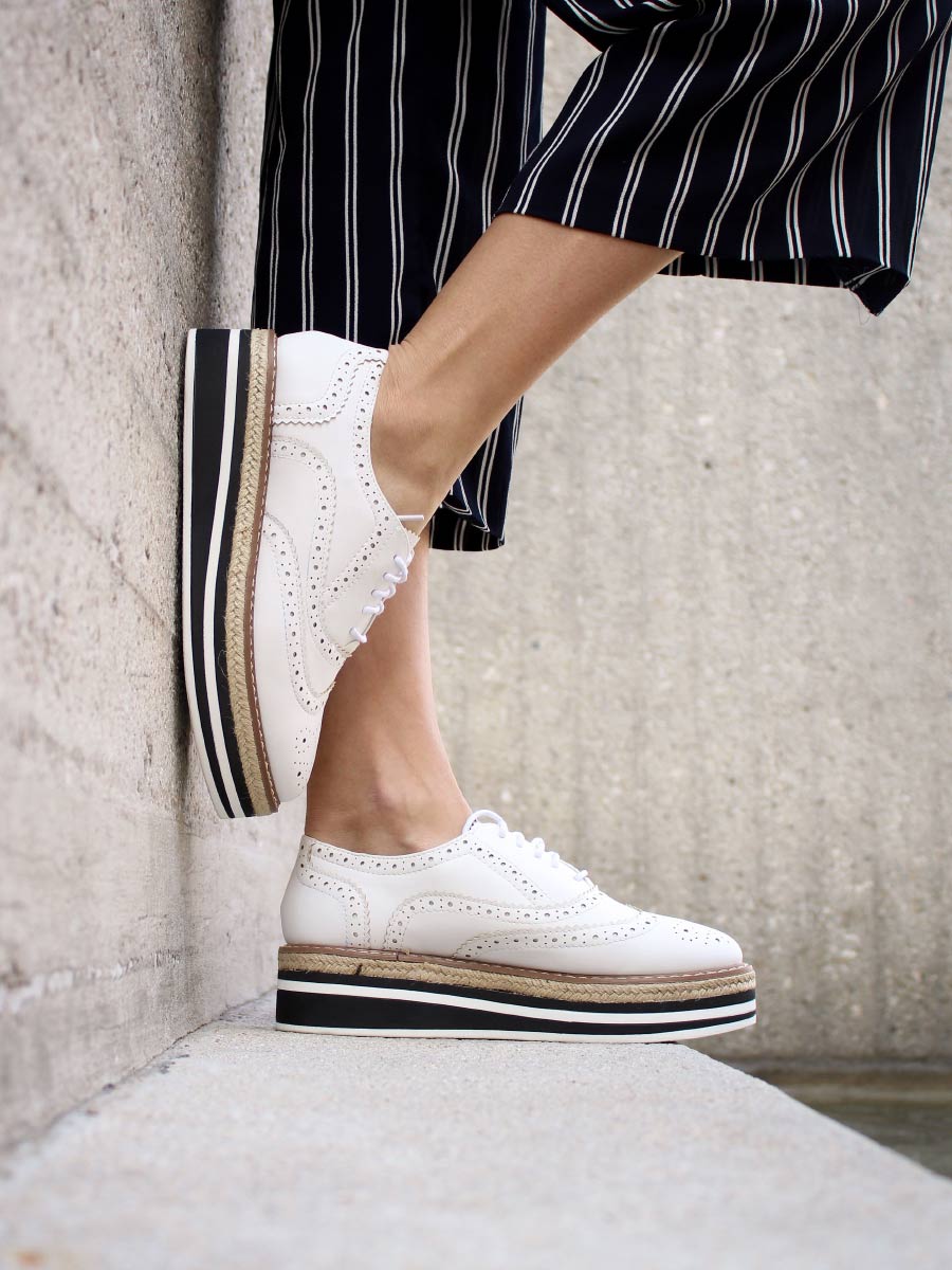 Leather summer shoes